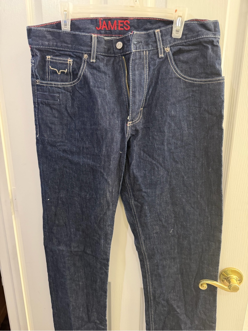Kimes Ranch Men’s Dark Blue Slim Straight Jeans